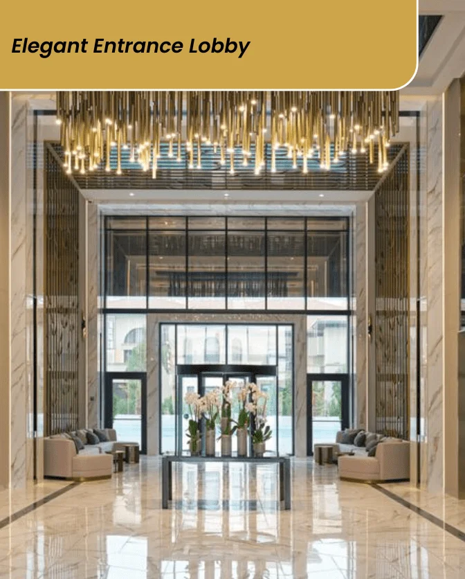 elegant entrance lobby